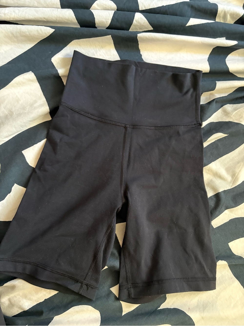 TNA Black High-Rise Bike Shorts